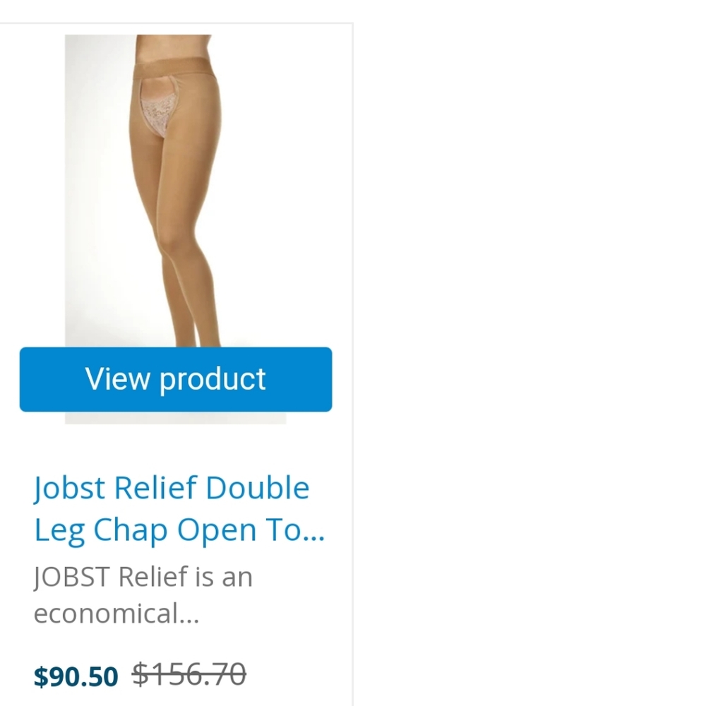Double leg compression stockings size XL